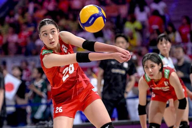 LODZ 26.07.2025 SIATKOWKA KOBIET LIGA NARODOW 2025 TURNIEJ FINALOWY: BRAZYLIA - JAPONIA --- WOMENS VOLLEYBALL NATIONS LEAGUE 2025 FINAL ROUND MATCH IN LODZ: BRAZIL - JAPAN N Z YOSHINO SATO FOT. PAWEL PIOTROWSKI 400MM.PL NEWSPIX.PL --- newspix.pl 