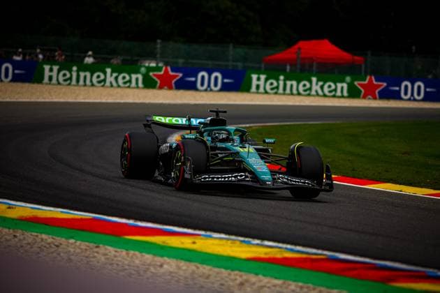 MOTORI - Formula 1 - Belgian Grand Prix 2025 18 Lance Stroll, (CND) Aramco Aston Martin Mercedes AMR25,during the Belgian GP, Spa-Francorchamps 24-27 July 2025 Formula 1 World Championship, WM, Weltmeisterschaft 2025. Belgium Belgium  Copyright: xIPAxSport ABACAx