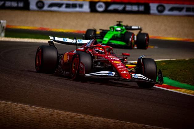 MOTORI - Formula 1 - Belgian Grand Prix 2025 16 Charles Leclerc, (MON) Scuderia Ferrari SF25,, during the Belgian GP, Spa-Francorchamps 24-27 July 2025 Formula 1 World Championship, WM, Weltmeisterschaft 2025. Belgium Belgium  Copyright: xIPAxSport ABACAx