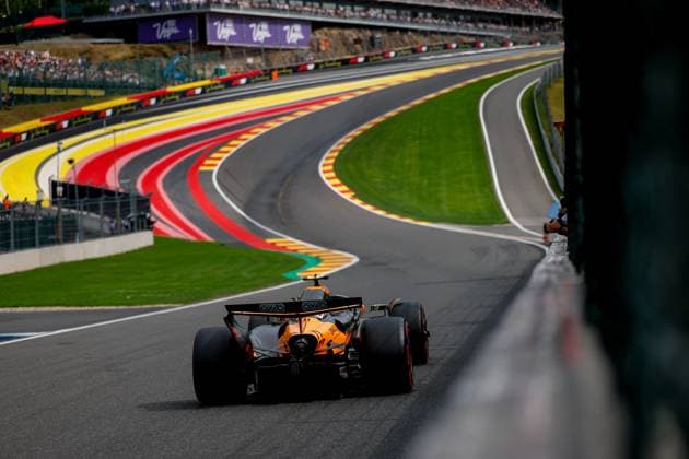 4 Lando Norris (GBR, McLaren F1 Team), F1 Grand Prix of Belgium at Circuit de Spa-Francorchamps on July 26, 2025 in Spa-Francorchamps, Belgium. (Photo by HOCH ZWEI) Spa-Francorchamps Belgium