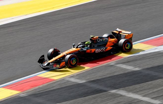4 Lando Norris (GBR, McLaren F1 Team), F1 Grand Prix of Belgium at Circuit de Spa-Francorchamps on July 26, 2025 in Spa-Francorchamps, Belgium. (Photo by HOCH ZWEI) Spa-Francorchamps Belgium