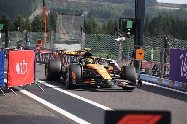 26.07.2025, Circuit de Spa-Francorchamps, Spa-Franchorchamps, FORMULA 1 MOET & CHANDON BELGIAN GRAND PRIX 2025 , im Bild Poleposition für Lando Norris (GBR), McLaren F1 Team (Photo by Alessandro Martellotta Hasan Bratic DeFodi Images)