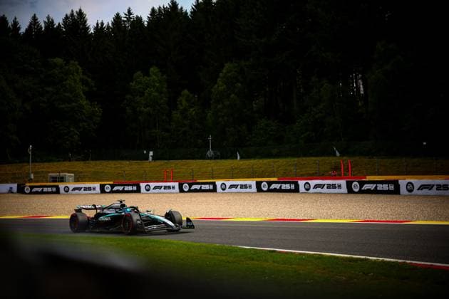 MOTORI - Formula 1 - Belgian Grand Prix 2025 63 George Russell, (GRB) AMG Mercedes Ineos W16, during the Belgian GP, Spa-Francorchamps 24-27 July 2025 Formula 1 World Championship, WM, Weltmeisterschaft 2025. Belgium Belgium  Copyright: xIPAxSport ABACAx