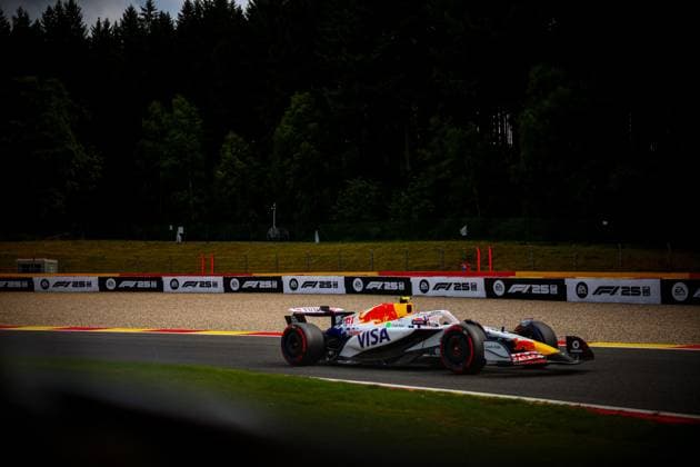 MOTORI - Formula 1 - Belgian Grand Prix 2025 30 Liam Lawson, (NZL) Racing Bulls, RB VCARB 02 Honda, during the Belgian GP, Spa-Francorchamps 24-27 July 2025 Formula 1 World Championship, WM, Weltmeisterschaft 2025. Belgium Belgium  Copyright: xIPAxSport ABACAx