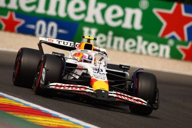 Belgian Grand Prix Liam Lawson of Racing Bulls Formula One Team on track during qualifying for the F1 Grand Prix of Belgium at Spa-Francorchamps on July 26, 2025 in Stavelot, Belgium. Stavelot Spa-Francorchamps Belgium Copyright: xBasilex