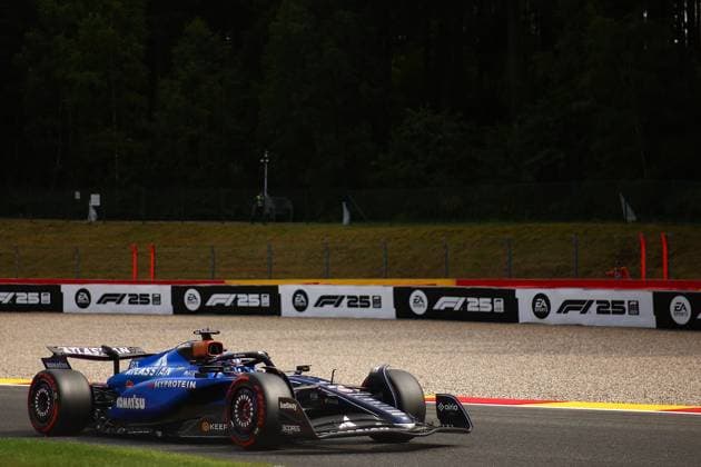 Belgian Grand Prix Alexander Albon of Williams Racing on track during qualifying for the F1 Grand Prix of Belgium at Spa-Francorchamps on July 26, 2025 in Stavelot, Belgium. Stavelot Spa-Francorchamps Belgium Copyright: xBasilex