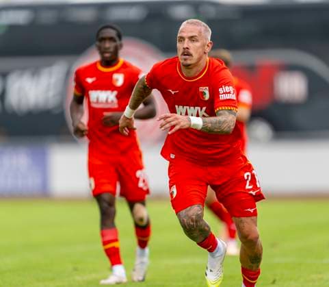 25.07.2025, Fussball 1. Bundesliga 2025 2026, Testspiel Rot-Weiss Essen - FC Augsburg, im Donaustadion Dillingen, Schwaben. Philipp Tietz (FC Augsburg)