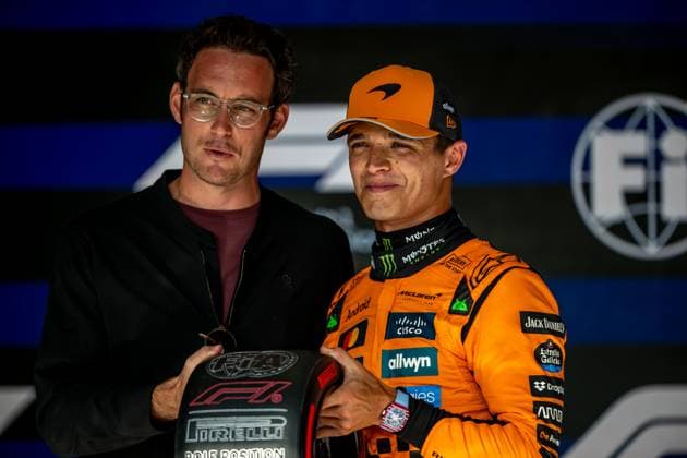 STAVELOT, BELGIUM: Lando Norris, racing for the McLaren F1 team during the 2025 Formula 1 Belgian Grand Prix at the Circuit de Spa-Francorchamps in Stavelot, Belgium