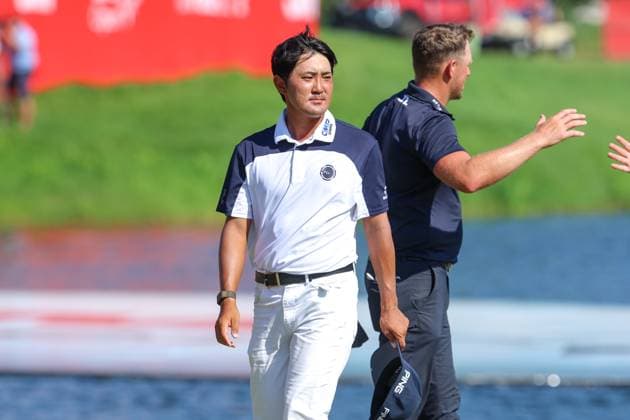 July 26th, 2025: Takumi Kanaya of Japan looks on after finishing the 18th during the third round of the 3M Open 2025 at TPC Twin Cities on July 26th, 2025 in Blaine, Minnesota. -CSM Blaine USA - ZUMAc04_ 20250726_zma_c04_187 Copyright: xStevenxGarciax