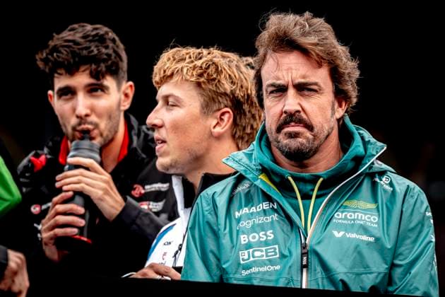 Formule 1 driver Fernando Alonso of Aston Martin during the Formula 1 MoÃ«t & Chandon Belgium Grand Prix 2025 at the Circuit Spa Francorchamps season 2025-2026 in SPA, Belgium on 27 july 2025, (photo by Marcel van Dorst EYE4images DeFodi Images)