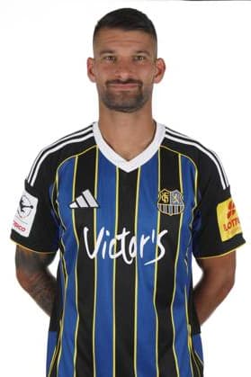 15.07.2025 - 3.Liga - 1.FC Saarbruecken - Fotoshooting - Fototermin - Fussball - Saison 2025 26 - SB - Foto-Termin des Drittligisten 1.FC Saarbrücken am 15.07.2025 , in Saarbrücken . Im Bild Kai Bruenker (9, 1. FC Saarbruecken). Saarbrücken Ludwigspark Saarland Deutschland