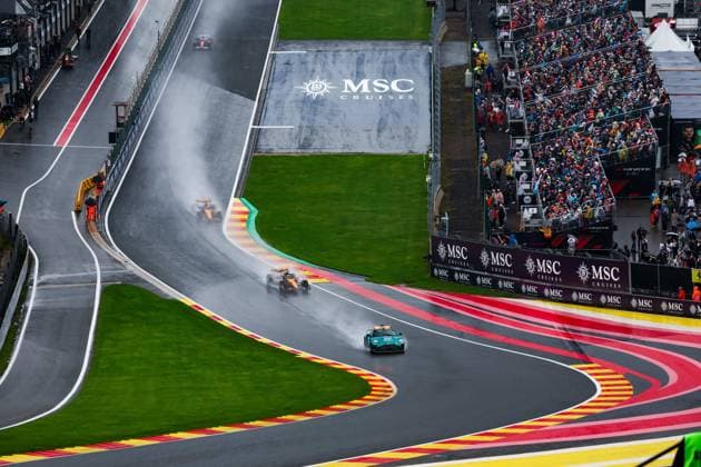 F1 - BELGIAN GRAND PRIX 2025 Safety car in the formation lap during the 2025 Formula 1 Belgian Grand Prix, 13th round of the 2025 FIA Formula One World Championship, WM, Weltmeisterschaft from July 25 to 27, 2025 on the Circuit de Spa-Francorchamps, in Stavelot, Belgium -  Copyright: xANTONINxVINCENTx