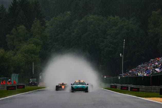F1 - BELGIAN GRAND PRIX 2025 Safety car during the formation lap during the 2025 Formula 1 Belgian Grand Prix, 13th round of the 2025 FIA Formula One World Championship, WM, Weltmeisterschaft from July 25 to 27, 2025 on the Circuit de Spa-Francorchamps, in Stavelot, Belgium -  Copyright: xFLORENTxGOODENx