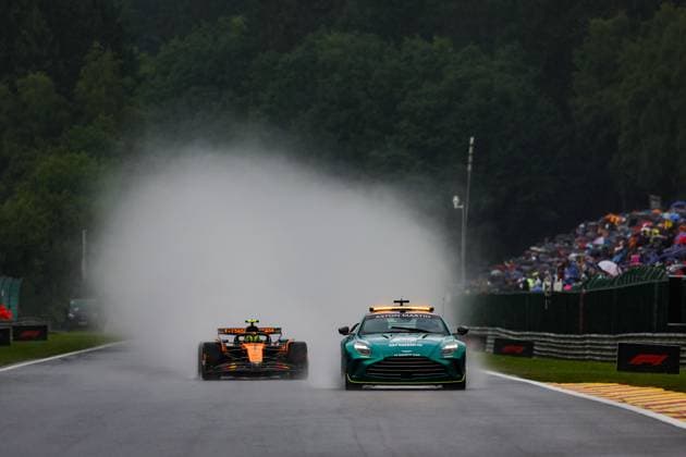 F1 - BELGIAN GRAND PRIX 2025 Safety car during the formation lap during the 2025 Formula 1 Belgian Grand Prix, 13th round of the 2025 FIA Formula One World Championship, WM, Weltmeisterschaft from July 25 to 27, 2025 on the Circuit de Spa-Francorchamps, in Stavelot, Belgium -  Copyright: xFLORENTxGOODENx