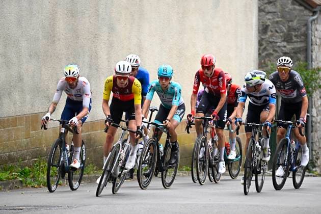 Tour de Wallonie 2025 Stage 2 SAMBREVILLE, BELGIUM - JULY 27 : Knight Oliver of Cofidis during stage 2 of the 30th edition of Tour de Wallonie an UCI ProSeries 2.Pro cycling road race stage for Men Elite of 153.7 km with start in Huy and finish in Sambreville on July 27, 2025 in Sambreville, Belgium, 27 07 2025 ( Motordriver Pieter Van Herzele - Sambreville Belgium  Copyright: xTomasxSiskx