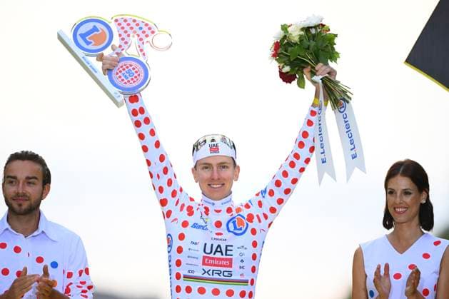 Tour de France 2025 Stage 21 PARIS CHAMPS-ELYSEES, FRANCE - JULY 27 : Pogacar Tadej (SLO) of UAE Team Emirates pictured with the polka dot jersey during the podium ceremony of stage 21 of the 112th edition of Tour de France an UCI World Tour 2.UWT cycling road race stage for Men Elite of 120 km with start in Mantes-la-Ville and finish in Paris Champs-Elysees on July 27, 2025 in Paris Champs-Elysees, France, 27 07 2025 ( Motordriver Kenny Verfaillie - Paris Champs-Elysees France  Copyright: xVincentxKalutx