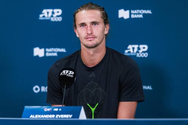 July 27, 2025, Toronto, Ontario, Canada: ALEXANDER ZVEREV of Germany is seen during a press conference, PK, Pressekonferenz at the 2025 National Bank Open at Sobeys Stadium in Toronto, Ontario. Toronto Canada - ZUMAt160 20250727_zip_t160_001 Copyright: xMathewxTsangx