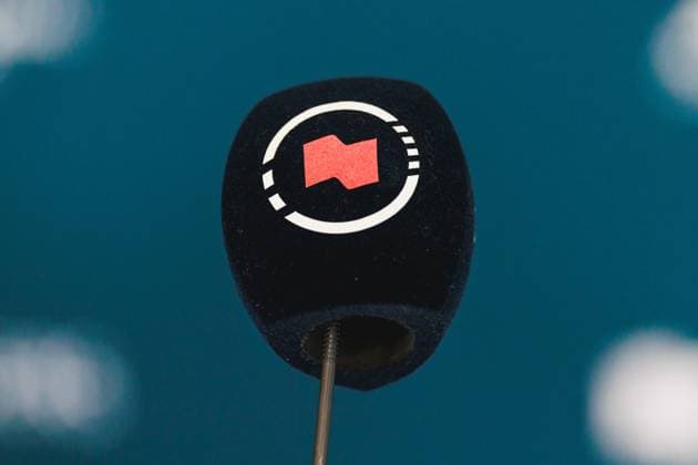 July 27, 2025, Toronto, Ontario, Canada: A microphone with the National Bank Open logo is seen during a press conference, PK, Pressekonferenz at the 2025 National Bank Open at Sobeys Stadium in Toronto, Ontario. Toronto Canada - ZUMAt160 20250727_zip_t160_011 Copyright: xMathewxTsangx