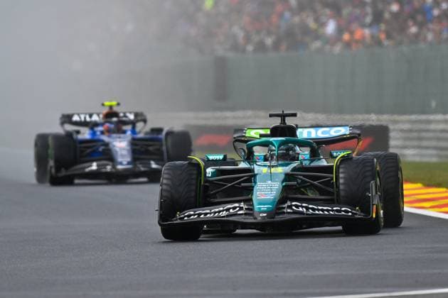 Formel 1 GP Spa Belgien. Sonntag, 27.07.2025 Lance Stroll 18, Aston Martin Aramco F1 Team und Carlos Sainz 55, Williams Racing; Formel 1 GP Spa Belgien. Sonntag, 27.07.2025 Copyright: xBEAUTIFULxSPORTS Erlhofx