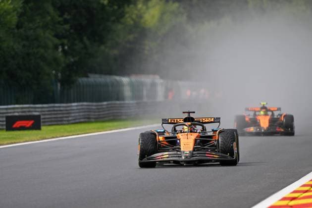 Formel 1 GP Spa Belgien. Sonntag, 27.07.2025 Oscar Piastri 81, McLaren Formula 1 Team und Lando Norris 4, McLaren Formula 1 Team; Formel 1 GP Spa Belgien. Sonntag, 27.07.2025 Copyright: xBEAUTIFULxSPORTS Erlhofx
