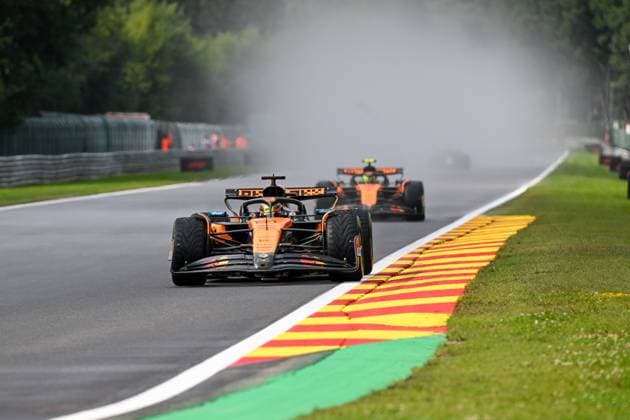 Formel 1 GP Spa Belgien. Sonntag, 27.07.2025 Oscar Piastri 81, McLaren Formula 1 Team und Lando Norris 4, McLaren Formula 1 Team; Formel 1 GP Spa Belgien. Sonntag, 27.07.2025 Copyright: xBEAUTIFULxSPORTS Erlhofx