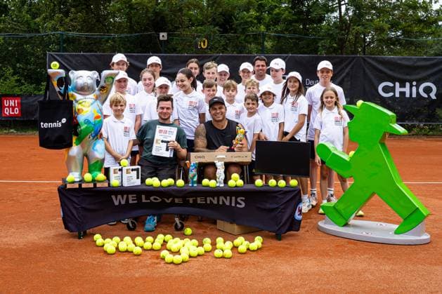 Siegerehrungen Herren Quads: Marcus LAUDAN GER (2. Platz) und Andrew BOGDANOV USA (Sieger), 35. German Open - Beate Loddenkemper Trophy 2025 - Finaltag, Berlin, SV Zehlendorfer Wespen, 27.07.2025, Copyright: xClaudioxGärtnerx