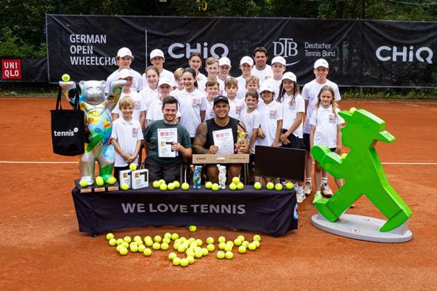Siegerehrungen Herren Quads: Marcus LAUDAN GER (2. Platz) und Andrew BOGDANOV USA (Sieger), 35. German Open - Beate Loddenkemper Trophy 2025 - Finaltag, Berlin, SV Zehlendorfer Wespen, 27.07.2025, Copyright: xClaudioxGärtnerx