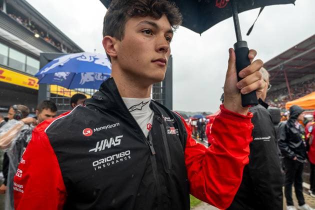 STAVELOT, BELGIUM: Oliver Bearman, racing for the Haas F1 team during the 2025 Formula 1 Belgian Grand Prix at the Circuit de Spa-Francorchamps in Stavelot, Belgium