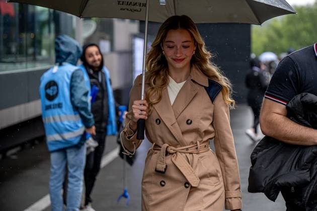 STAVELOT, BELGIUM: Isabella Bernardini, Gabriel Bortoleto s Girlfriend, at the 2025 Formula 1 Belgian Grand Prix at the Circuit de Spa-Francorchamps in Stavelot, Belgium.