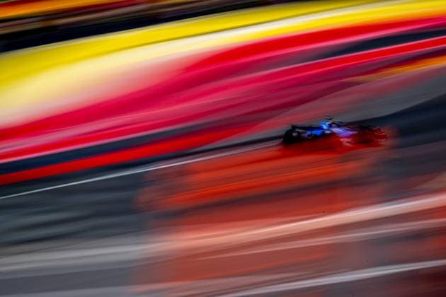 STAVELOT, BELGIUM: Alex Albon, racing for the Williams Racing team during the 2025 Formula 1 Belgian Grand Prix at the Circuit de Spa-Francorchamps in Stavelot, Belgium