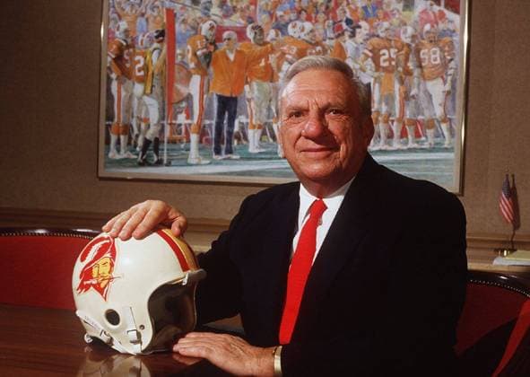 March 30, 1988 - Tampa, Florida, U.S. - Tampa Buccaneers owner HUGH CULVERHOUSE, in his law office. In 2009 The four-year battle to restore the deathbed wishes of former Tampa Bay Buccaneers owner Hugh Culverhouse Sr. ended Monday with a settlement requiring the distribution of millions of dollars from his family foundation to local nonprofits and medical institutions. Tampa U.S.  - ZUMAs70_ 19880330_sha_s70_936 Copyright: xTampaxBayxTimesx - ZUMA5 0091489305st Copyright: xTampaxBayxTimesx