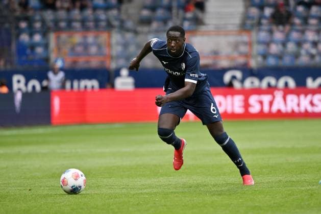 Ibrahima Sissoko (VfL Bochum) 27.07.2025, Fussball 2. Bundesliga, Saison 2025 2026, Testspiel, VfL Bochum - Bayer 04 Leverkusen 0:2 Bochum Vonovia Ruhrstadion Nordrhein Westfalen Deutschland *** Ibrahima Sissoko VfL Bochum 27 07 2025, Football 2 Bundesliga, Season 2025 2026, Test match, VfL Bochum Bayer 04 Leverkusen 0 2 Bochum Vonovia Ruhrstadion Nordrhein Westfalen Germany Team2