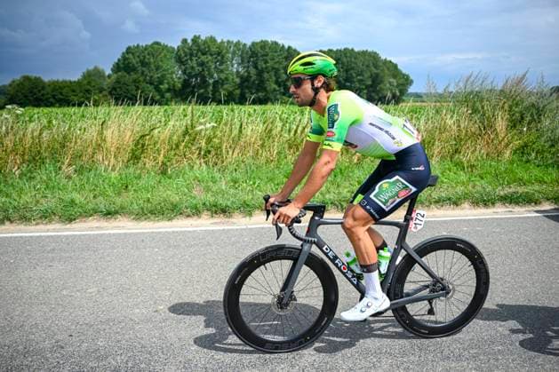 Tour de Wallonie 2025 Stage 3 ANTOING, BELGIUM - JULY 28 : Desal Ceriel of Wagner Bazin WB in action during stage 3 of the 30th edition of Tour de Wallonie an UCI ProSeries 2.Pro cycling road race stage for Men Elite of 165.3 km with start in Estinnes and finish in Antoing on July 28, 2025 in Antoing, Belgium, 28 07 2025 ( Motordriver Pieter Van Herzele - Antoing Belgium  Copyright: xTomasxSiskx