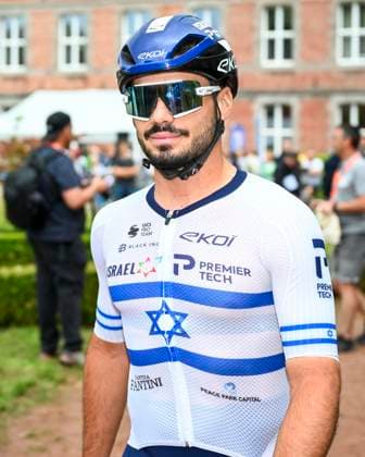Tour de Wallonie 2025 Stage 3 ANTOING, BELGIUM - JULY 28 : Kogut Oded (ISR) of Israel - Premier Tech before the start of the race during stage 3 of the 30th edition of Tour de Wallonie an UCI ProSeries 2.Pro cycling road race stage for Men Elite of 165.3 km with start in Estinnes and finish in Antoing on July 28, 2025 in Antoing, Belgium, 28 07 2025 ( Motordriver Pieter Van Herzele - Antoing Belgium  Copyright: xTomasxSiskx