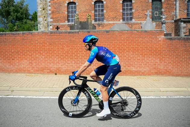 Tour de Wallonie 2025 Stage 3 ANTOING, BELGIUM - JULY 28 : Van Tricht Floris of Israel - Premier Tech in action during stage 3 of the 30th edition of Tour de Wallonie an UCI ProSeries 2.Pro cycling road race stage for Men Elite of 165.3 km with start in Estinnes and finish in Antoing on July 28, 2025 in Antoing, Belgium, 28 07 2025 ( Motordriver Pieter Van Herzele - Antoing Belgium  Copyright: xTomasxSiskx