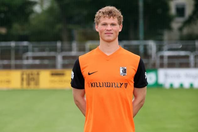 Teampraesentation Chemie Leipzig Regionalliga Torwart Luca Böggemann Boeggemann (22, Chemie), BSG Chemie Leipzig; Regionalliga Nordost, Porträttermin 2025 2026 , Leipzig, 26.07.2025, Alfred-Kunze-Sportpark, Fußball , Nur zur redaktionellen Nutzung. Only editorial use.