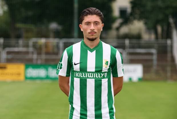 Teampraesentation Chemie Leipzig Regionalliga Valon Aliji (19, Chemie) , BSG Chemie Leipzig; Regionalliga Nordost, Porträttermin 2025 2026 , Leipzig, 26.07.2025, Alfred-Kunze-Sportpark, Fußball , Nur zur redaktionellen Nutzung. Only editorial use.