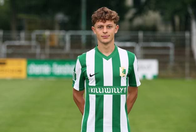 Teampraesentation Chemie Leipzig Regionalliga Fynn Seidel ( 10, Chemie), BSG Chemie Leipzig; Regionalliga Nordost, Porträttermin 2025 2026 , Leipzig, 26.07.2025, Alfred-Kunze-Sportpark, Fußball , Nur zur redaktionellen Nutzung. Only editorial use.