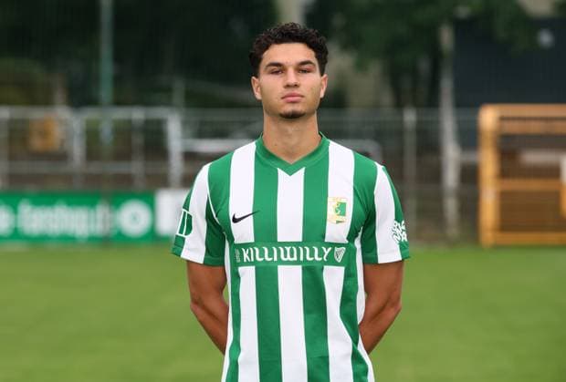 Teampraesentation Chemie Leipzig Regionalliga Marc Enke (5, Chemie), BSG Chemie Leipzig; Regionalliga Nordost, Porträttermin 2025 2026 , Leipzig, 26.07.2025, Alfred-Kunze-Sportpark, Fußball , Nur zur redaktionellen Nutzung. Only editorial use.