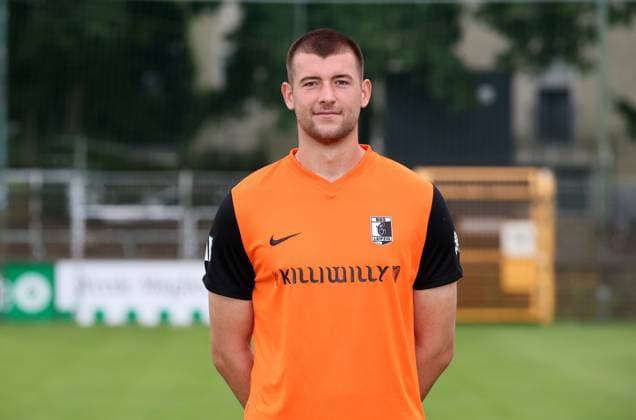 Teampraesentation Chemie Leipzig Regionalliga Torwart Florian Horenburg (1, Chemie), BSG Chemie Leipzig; Regionalliga Nordost, Porträttermin 2025 2026 , Leipzig, 26.07.2025, Alfred-Kunze-Sportpark, Fußball , Nur zur redaktionellen Nutzung. Only editorial use.