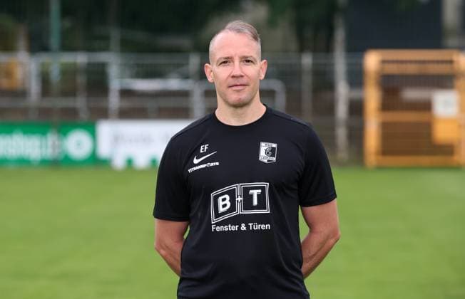 Teampraesentation Chemie Leipzig Regionalliga Fitness-Trainer Erik Fischer, BSG Chemie Leipzig; Regionalliga Nordost, Porträttermin 2025 2026 , Leipzig, 26.07.2025, Alfred-Kunze-Sportpark, Fußball , Nur zur redaktionellen Nutzung. Only editorial use.