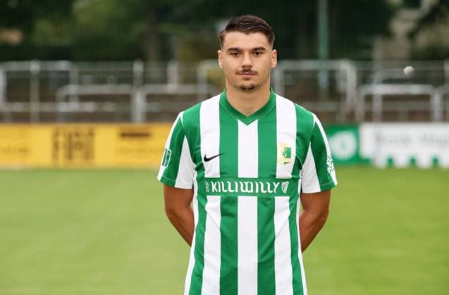 Teampraesentation Chemie Leipzig Regionalliga Julian Weigel (32, Chemie), BSG Chemie Leipzig; Regionalliga Nordost, Porträttermin 2025 2026 , Leipzig, 26.07.2025, Alfred-Kunze-Sportpark, Fußball , Nur zur redaktionellen Nutzung. Only editorial use.