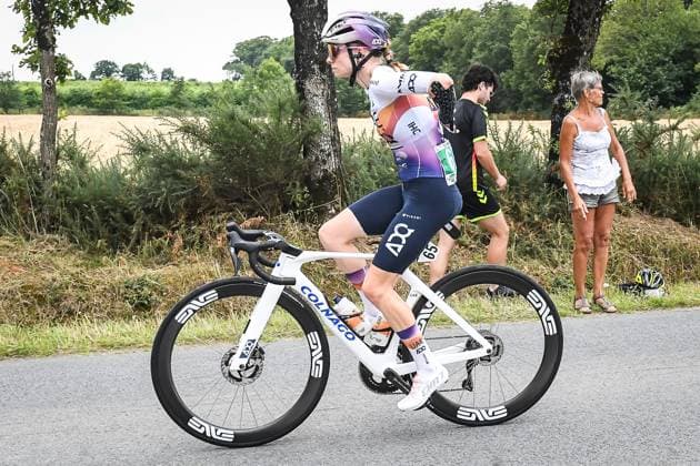 July 28, 2025, Bain-De-Bretagne, France, France: Maeva SQUIBAN (France) of UAE TEAM ADQ during the Tour de France 2025 Femmes, Cycling race Stage 3, Le Gacilly to Angers (163,5 Km) on July 28, 2022 in Bain-de-Bretagne, France. Bain-De-Bretagne France - ZUMAm308 20250728_zsp_m308_021 Copyright: xMatthieuxMirvillex