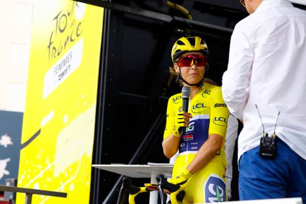 Tour de France Femmes 2025 - stage 3 Tour de France Femmes 2025 - 4th Edition - 3rd stage La Gacilly - Angers 163,5 Km - 28 07 2025 - Kimberley Le Court Pienaar (RSA - AG Insurance - Soudal Team) - photo Rafa Gomez SprintCyclingAgency 2025 Angers France  Copyright: xRafaxGomezx xSprintcyclingagencyx