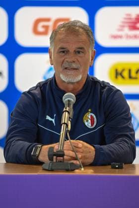 2025.07.28 Lublin Pilka nozna Liga Mistrzow UEFA sezon 2025 2026 Konferencja prasowa przed meczem Dinamo Kijow - Hamrun Spartans N z Giacomo Modica Foto Wojciech Szubartowski PressFocus 2025.07.28 Lublin Football UEFA Champions League season 2025 2026 press conference, PK, Pressekonferenz before match Dinamo Kyiv - Hamrun Spartans Giacomo Modica Credit: Wojciech Szubartowski PressFocus NEWSPIX.PL --- newspix.pl 