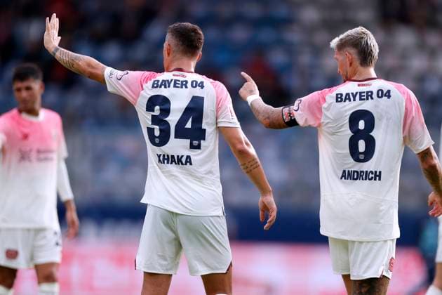 XHAKA Granit Team Bayer 04 Leverkusen mit ANDRICH Robert Bundesliga Saison 2025 - 2026 Testspiel VfL Bochum - Bayer 04 Leverkusen am 27.07.2025 in Bochum Copyright: xLacixPerenyix