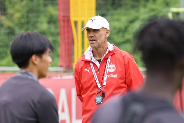 SOCCER - UEFA CL, RBS vs Brann SALZBURG,AUSTRIA,29.JUL.25 - SOCCER - UEFA Champions League, Red Bull Salzburg vs SK Brann Bergen, preview, training RBS. Image shows head coach Thomas Letsch (RBS).  GEPAxpictures xMathiasxMandl