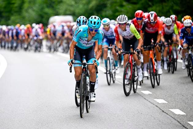Tour de Wallonie 2025 Stage 4 SERAING, BELGIUM - JULY 29 : Martinelli Alessio of VF Group - Bardiani CSF - Faizane in action during stage 4 of the 30th edition of Tour de Wallonie an UCI ProSeries 2.Pro cycling road race stage for Men Elite of 163.3 km with start in Welkenraedt and finish in Seraing on July 29, 2025 in Seraing, Belgium, 29 07 2025 ( Motordriver Louis Bidlot - Seraing Belgium  Copyright: xTomasxSiskx