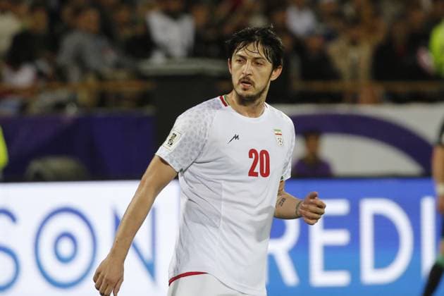 Iran v UAE - 2026 FIFA World Cup, WM, Weltmeisterschaft, Fussball Asian Qualifiers TEHRAN, IRAN - MARCH 20: Iran s Sardar Azmoun during the 2026 FIFA World Cup Asian qualifiers Group A match at Azadi Stadium in Tehran, Iran on March 20, 2025. Tahran Iran. Editorial use only. Please get in touch for any other usage.  Copyright: x2025xAnadoluxFatemehxBahramix