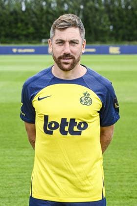 Union s Guillaume Francois poses for a portrait picture at the 2025-2026 season photoshoot of Belgian soccer team Royale Union Saint-Gilloise, Tuesday 29 July 2025 in Brussels. TOM GOYVAERTS TomxGoyvaerts  x130242705x